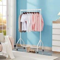 House of Home 3ft White Heavy Duty Clothes Rail Metal Garment Rack Hanging Clothing