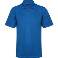 Henbury Men's Coolplus Pique Polo Shirt in Mid Blue | Size: Small