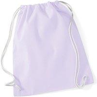 Westford Mill Men's Cotton Gymsac Bag - 12 Litres Pack of 2 in Lavender