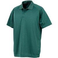 Spiro Men's Impact Performance Aircool Polo Shirt in Bottle Green | Size: 3XL