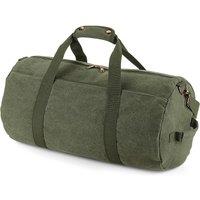 Bagbase Men's Vintage Canvas Duffle Bag in Green