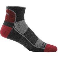Darn Tough Vermont Men's Merino Wool Quarter Lightweight Running Seamless Socks in Grey | Size: Medium