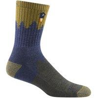 Darn Tough Vermont Men's Merino Wool Crew Midweight Seamless Hiking Socks in Mid Blue | Size: Medium