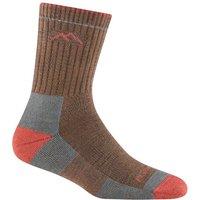 Darn Tough Vermont Women's Micro Crew Cushioned Midweight Hiking Merino Wool Socks in Brown | Size: Medium
