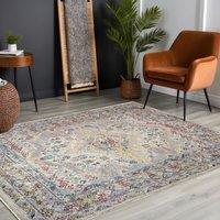 Livabliss Vintage Oriental Boho Jade Area Rug in Taupe | Size: 80 cm x 220 cm