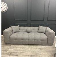 Stratus Interiors Boucle Teddy Fabric Bubble Sofa for Livingroom in Grey