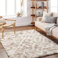 Livabliss Urban Shag-Modern Beige Brown Ivory Cream Soft Plush Pile Living Bedroom Rug | Size: 130 cm x 190 cm