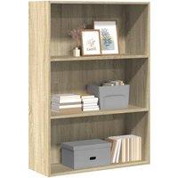 Berkfield Home Bookcase Sonoma Oak 80x30x114 cm Engineered Wood in Brown | Size: 80 x 30 x 114 cm