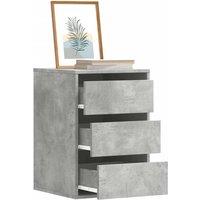Berkfield Home Corner Chest of Drawers Concrete Grey 40x41x58 cm Engineered Wood | Size: 40 x 41 x 58 cm