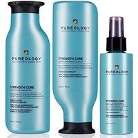 Pureology Strength Cure Shampoo 266ml, Conditioner 266ml & Miracle Filler Treatment Pack in Clear