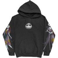 Nightmare Before Christmas Jack & Sally Dancing Hoodie in Black | Size: Medium