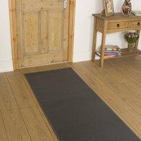 runrug Hallway Carpet Runner Rug - Soft & Comfy, 9mm - 'Plain' in Light Grey | Size: 100 cm x 180 cm