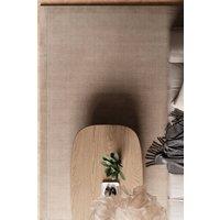 Kukoon Deep Pile Natural Wool Bedroom Area Rug Beige, Grey, Green Bedside Mat 120cm x 170cm in Grey | Size: 120 cm x 170 cm