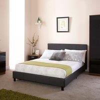 GFW Bed In A Box in Black | Size: Double