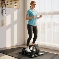 SPORTNOW Under Desk Elliptical Machine, Pedal Exerciser with LCD Monitor in Black