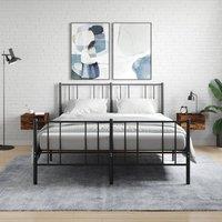 Berkfield Home Wall-mounted Bedside Cabinets 2 pcs Smoked Oak 35x35x20 cm in Brown | Size: 35 x 35 x 20 cm