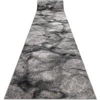 RugsX Silver Marble Runner in Grey | Size: 120 cm x 350 cm