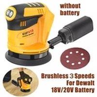 EONLION 3 Speed Cordless Electric Sander 5 Orbital Sander in Yellow