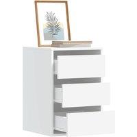 Berkfield Home Corner Chest of Drawers White 40x41x58 cm Engineered Wood | Size: 40 x 41 x 58 cm