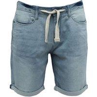 Smart Living Men's Light Blue Denim Shorts with Zip, Button & Drawstring | Size: 32