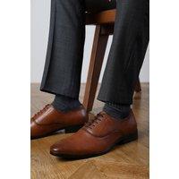 Where's That From Men's 'Michael' Oxford Lace Up Work Dress Shoes in Brown | Size: 11