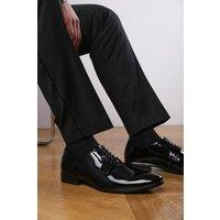 Where's That From Men's 'Elliot' Lace Up Derby Formal Dress Work Shoes in Black | Size: 12