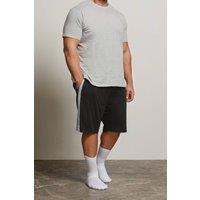 BadRhino Men's Lightweight Lounge Shorts in Black | Size: 5-6XL