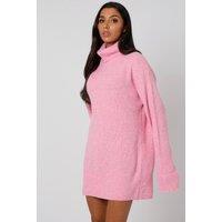 Urban Bliss Women's Roll Neck Jumper in Pink | Size: Medium