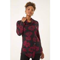 Roman Women's Cowl Neck Buttoned Top | Size: 20