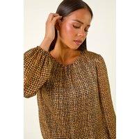 Roman Women's Petite Spot Bubble Hem Top | Size: 12