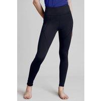 Enorsia Women's High Waisted Active Leggings in Black | Size: 14