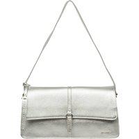Pure Luxuries London Women's 'Sabina' Leather Grab Bag in Silver