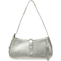 Pure Luxuries London Women's 'Evangeline' Leather Grab Bag in Silver