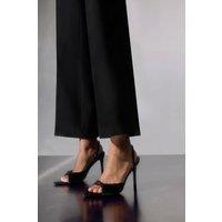 Where's That From Women's 'Kinsel' Pointed Toe Slingback Heels in Black | Size: 7