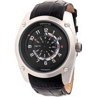 Heritor Automatic Men's Daniels Semi-Skeleton Leather-Band Watch in Silver
