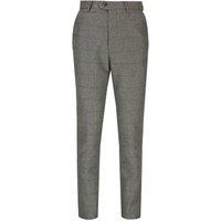 XPOSED Men's KANO Tweed Herringbone Trousers in Grey | Size: 38