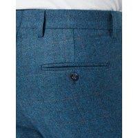XPOSED Men's KANO Tweed Herringbone Trousers in Navy | Size: 36