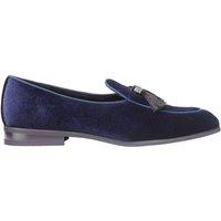 XPOSED Men's Elegant Velvet Loafers With Tassel in Navy | Size: 9
