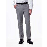 XPOSED Men's Sean Tailored Suit Trousers - Stylish Formal Wear in Grey | Size: 34