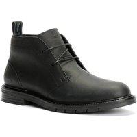 TOWER LONDON Men's Mens Armour Leather Chukka Boots in Black | Size: 7