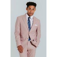 Dobell Men's Dusty Pink Peak Lapel 2 Piece Suit | Size: 42R