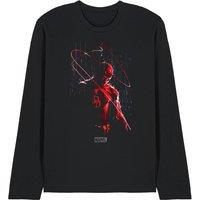 Marvel Daredevil Rain Long Sleeve T-Shirt in Black | Size: Medium