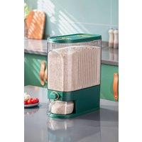 Living and Home 10KG Airtight Large Capacity Rice Dispenser Cereal Storage Container in Green