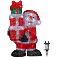 Samuel Alexander 41cm Light up Acrylic Santa with 3 Gifts & 40 White LEDs
