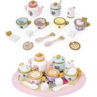 Disney Princess Wooden Afternoon Tea Party Set - 16 Piece Pretend Play Set