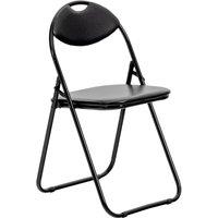 Harbour Housewares Padded Folding Chair in Black