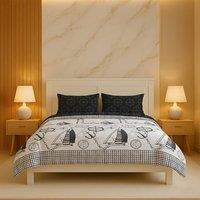 Snug City Pirate Duvet Cover Set Adventure Themed Bedding with Pillowcases in Black | Size: Single