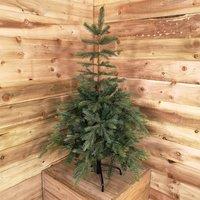 Samuel Alexander 4ft (1.2m) Green Grandis Fir Real Look Christmas Tree with Metal Stand