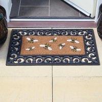 Marco Paul Beige Cor Bee Patterned Doormat Insert 53cm | Size: 100 cm diameter
