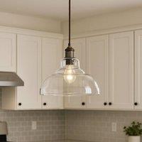 CGC Lighting Giselle Clear Glass Dome Diner Lampshade